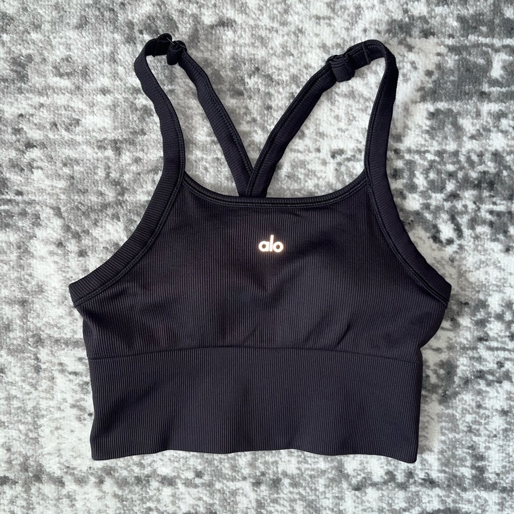 Alo Yoga Seamless Ribbed Favorite Bra Tank